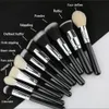 Pinsel Beili Schwarz Professionelles Ziegenhaar Make-up Pinsel Puder Foundation Kontur Concealer Augenmischung 15/25/30 Stück Make-up Pinsel Set