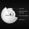 Balles de Golf LED lumineuses qui brillent dans la nuit, 6 pièces, 4 lumières intégrées pour la pratique nocturne, cadeau pour les golfeurs 240110