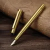 LT Hongdian Retro 1861 Ottone Foresta High-End Squisito Ufficio Affari Gomito Arte Penna Stilografica Studenti Pratica Penna Per Regalo 240110