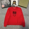 秋と冬のスリムな新しいMレター刺繍クルーネック長袖セーター外国スタイルの愛ニットシャツトップ