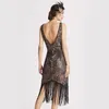 Casual Dresses Women's 1920s Dress Sequin Art Deco Roaring Gatsby With Sleeveless Vintage Flapper 2024