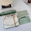 borsa firmata borse di lusso portafoglio donna moda classica tre in uno multi colore catena in metallo stampa in pelle borsa con slot per carte multi in rilievo