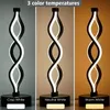 1pc LED Charging Spiral Table Lamp, KTV Cafe Bedroom Bedside Decoration Night Light, Super Good-looking And Durable