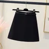 Skirts Women's Spring Autumn Fashion Elegant Solid Color High Waist A-Dress Casual Versatile Western Korean Comfortable Commuter Skirt