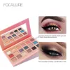 FOCALLURE 18 Cores Pigment Eyeshadow Palette Colorido Sombra Palete Glitter Highlighter Shimmer Matte Maquiagem Cosméticos 240110