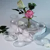 Jarrones nórdico moderno transparente jarrón de vidrio planta hidropónica decoración del hogar arreglo de flores conjunto de mesa adornos decorativos regalo
