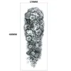 Makeup Head Wolf King Domineering Tattoo Sticker Arm Set Full Large Picture Case Water Transfer Printing