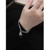 Länkarmband EETIT VINTAGE UNIKT Black Harts Metal Chain Pendant Armband Bangle Chic uttalande Zinklegering Mångsidig handledsmycken