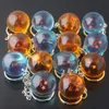 Wholesale 20pcs/lot Anime Dragon Series Keychain Charms 1-7 Stars 3D Balls Gokus Bead Pendant Keyring Accessories Holder Toys 240110