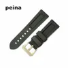 22mm 24mm homme nouveau bracelet de montre en caoutchouc de Silicone de plongée noir de qualité supérieure pour PANERAI BANDS317U