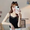 Tanks pour femmes Taille unique Femmes Sans manches Débardeur Crop Top Summer Col V Couleur Solide Bow Pearl Fold Élastique Femelle Camis Dames Tees Vêtements H18