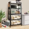 Kitchen Storage Pots And Pans Cabinet Spoon Holder For Organization Plate Rack Organizer Shelf Microwave Stand Dish