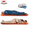 Sacos de dormir Naturehike Saco de dormir ultraligero CWM400/CW280 Saco de dormir tipo sobre de plumón de ganso Camping 800FP Exterior Mini cálido impermeableL240111