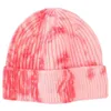 Berets Valiclud Women's Knit Beanie Kapelusz - polarowe krawatowe farbowanie ciepłe zimowe nakrycia głowy dla kobiet nastolatków i dziewcząt (zielony)