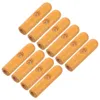 Parapluies 10 PCS Perles de parapluie en bois Couvercles d'os pliables Réparation de queue Accessoires extérieurs pour décoration solaire