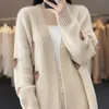 Women Strawberry Printed Sweet Cardigan Sweater Cashmere Thicken V-Neck Coat Knit Jacket Casual Sweater Coat Women Fall Winter 240111