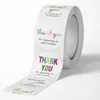 500pcs Roll Colorful Thank You Business Label Adhesive Stickers Store Box Bag Baking Shop Package Envelope Office Decoration