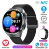 2024 NOWOŚĆ dla Huawei Xiaomi GT4 Pro Smart Watch Men NFC GPS Tracker AMOLED 360*360 HD Scate tętno Bluetooth Call Smartwatch