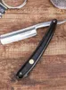 Shaves Retro Manual Straight Razor Conjunto de aço inoxidável kit de faca de barbear dobrável