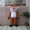 2019 z jednym mini fanem w głowie Bożego Narodzenia Red Nose Reindeer Mascot Costume dla dorosłych do noszenia 285f