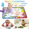 Coloring Books Large Aqua Color Mat Water Doodle Kids Mess Ding With Neon Game Drop Delivery Toys Gifts Learning Educa Education Dhwsz