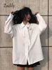 Zadily été bureau dame femmes chemise blanche Style coréen bouton élégant noeud papillon femme Blouse travail femme vêtements haut 240111