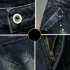 Men's Shorts Streetwear Short en Denim élastique hommes été mode peinture en aérosol rétro jeunesse mâle Patchwork Hip Hop Biker jean court Bermuda YQ240111