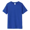 メンズTシャツ210g夏Oネック短袖Tシャツカスタムプリントカジュアルプラスサイズ空白ティー圧縮マン通気性トップス