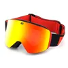 Мужские и женские лыжные очки для взрослых с цилиндрической магнитной присоской, двухслойные ветрозащитные лыжные очки для зимнего восхождения l230821RSD0 RSD0