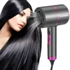 Sèchers Blue Ionic Hair Dryer professionnel puissant sèche-linge puissant de coiffure électrique équipement salon 2000w avec buse