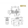 Futaba S3114 Ultra-Mini Servo Analógico / Engrenagem de Resina Completa Ultra-Mini Servo para Avião de Asa Fixa RC / Drone Rc