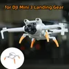 Acessórios adequados para dji mini 3 conjunto de tripé de aumento de trenó dobrável para acomodar acessórios de drone de trem de pouso dji mini 3