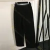 Pantalones cálidos de felpa de diseñador para mujer, pantalón de chándal con cordón elástico, pantalón de pierna ancha, pantalones informales de moda de invierno