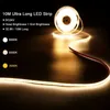 24V COB LED Strip Lights, Warm White 3000K 32.8ft/393.7inch,2400LED 4500Lm Even Luminous CRI 93+ Flexible Non-Waterproof IP20 LED Strip Lights