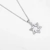Pendants TONGZHE Israel Judaica Hebrew Necklace Hanukkah Pendant 925 Sterling Silver Jewish Magen Star of David Women Men Jewelry