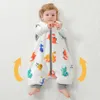 Baby Sleeping Bag Sleeveless 3-25Months Baby Sleepsack Cute Dinosaur Sleepwear Autumn Flannel Warm Comfortable Kids House Wear 240111