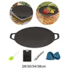 Pans Barbecue Grill Cooking Roasting Pan Portable Binaural Design Plate