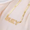 Necklaces Hollow Name Necklace Jewelry Custom Name Pendant Personalized Outline Modern Cut Out Necklace Women Nameplate Jewelry BFF Gift