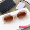 Designer óculos de sol novo arco do triunfo óculos de sol oval francês alta rua ce casa branco olho de gato óculos de sol feminino t37k