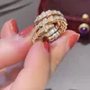 knoop touw anellos ringen 3 design stijl serpentii ring anillos sieraden maat 8 9 ring 18K vergulde steen serpentii ring verzilverd Ring maat 9 ringen set geschenken