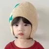 Bérets dessin animé dinosaure bébé garçon chapeau hiver mignon chaud épaissi tricot enfants casquette enfants couvre-tête oreille-cap 2-10y