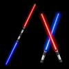 LED -svärd/vapen Space Sword 2 Pack Toys Light With Sounds Motion Sensitive Colors 66cm Drop Leverans gåvor Tlighted DHJPQ DHCU3