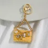 Bag Pendant Key Chains Rings Camellia Flower 5 Eiffel Tower Camera Waterdrop Diamond Charm Keychains Holder Fashion Rhinestone Keyrings Women Jewelry Accessories
