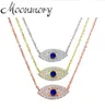 المعلقات Moonmory 925 Sterling Silver Evil Erev Eye Netlace for Women 2021 Zircon Fashion Collier Pour Femme Jewelry Gift Hisp