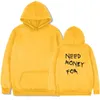 Herenpakken fleece warme hoodies mannen puur katoen zachte comfortabele letters print y2k kleding kap in sweatshirts aanpassen