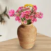 Vases Hand Woven Rattan Flower Basket Vase Planter Floral Arrangement Plant Pot