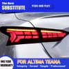 Pour Nissan Teana feu arrière LED 18-21 Altima ensemble de feu arrière frein feux de stationnement arrière Streamer clignotant indicateur