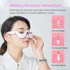 EMS Pulse Vibration UnderEye Massager Heated Relieves Eye Fatigue Eyes Massage Glasses Dark Circle Bags Fat Remover 240110