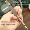 Creative Retro Brass Metal Mini Pocket Portable Short Fountain Pen Business Multifunctional Tools Gift Stationery Supplies 240111