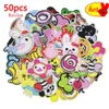 50 pcs / lot mignon garçons filles animaux patchs pack pour vêtements en vrac mélange fer à coudre sur enfants bébé anime brodé en gros aléatoire